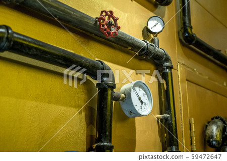 The photo of metal pipes for water supply The photo of metal pipes for water supply 59472647