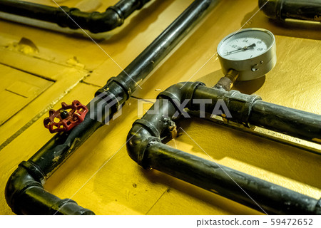 The photo of metal pipes for water supply 59472652