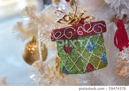 small gift box christmas ornament hanging small gift box christmas ornament hanging 59474376