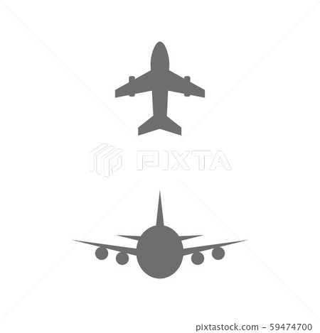 Airplane icon vector illustration design-插圖素材 [59474700] - PIXTA圖庫