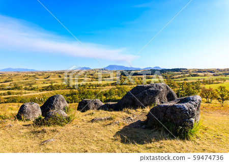 押堂石山的秋天風景[熊本縣阿蘇郡南小國町] 59474736