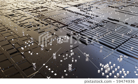Abstract Central Computer Processors Concept. 3D illustration Abstract Central Computer Processors Concept. 3D illustration 59474936