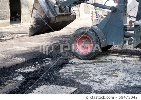 New asphalt on the ground New asphalt on the ground 59475042