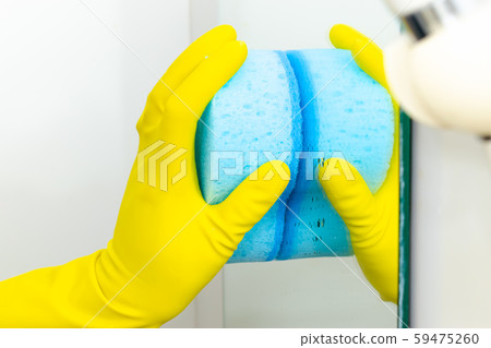 Bath cleaning sponge washing mirror Bath cleaning sponge washing mirror 59475260