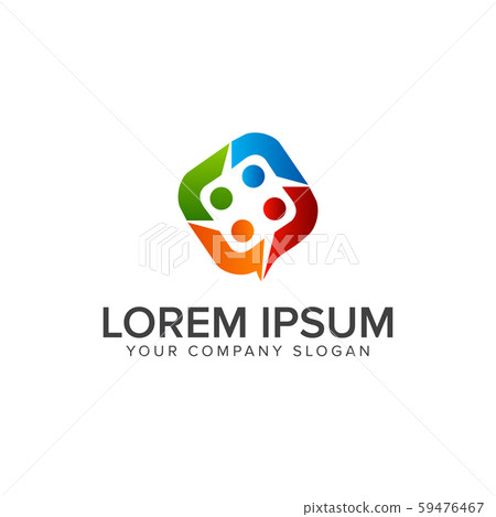 people Business and Consulting logo. teamwork people Business and Consulting logo. teamwork 59476467