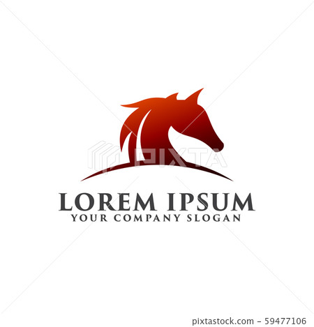 horse head logo design concept template design 59477106