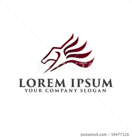 horse logo design concept template 59477128