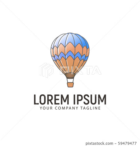 hot air balloon logo design concept template 59479477