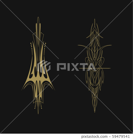 pinstriping vehicle graphic decorative vector 59479541