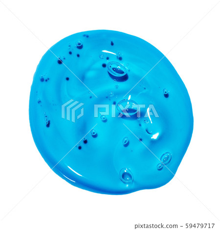 Squeezed cosmetic clear cream gel texture Iisolated on white background. Close up photo of 59479717