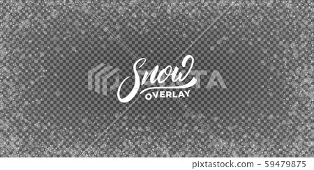 Snow. Realistic snow overlay background. Winter Christmas and New Year snow decoration Snow. Realistic snow overlay background. Winter Christmas and New Year snow decoration 59479875