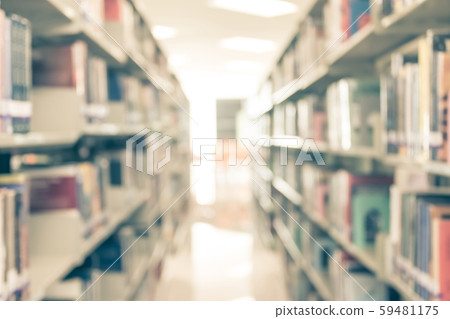 Blur school library or study room with book shelves for education background Blur school library or study room with book shelves for education background 59481175