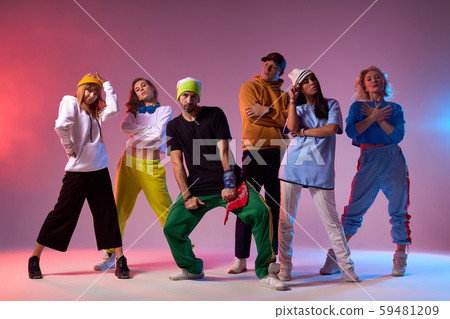 People dancing street dance People dancing street dance 59481209