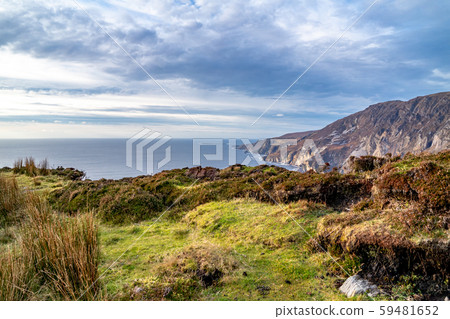 Slieve League Cliffs are among the highest sea cliffs in Europe rising 1972 feet above the Atlantic Slieve League Cliffs are among the highest sea cliffs in Europe rising 1972 feet above the Atlantic 59481652