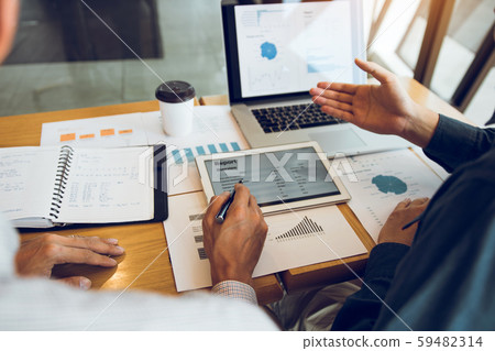 Business partnership coworkers analysis cost work 59482314