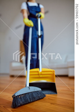 Staff of janitors doing spring-cleaning Staff of janitors doing spring-cleaning 59483702