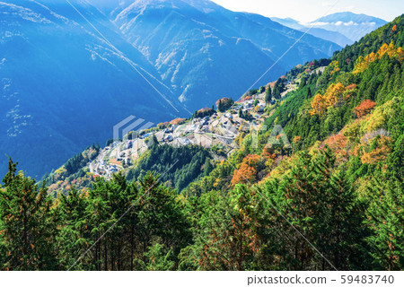 Shimoguri no Sato fall in the morning sun Shimoguri no Sato fall in the morning sun 59483740