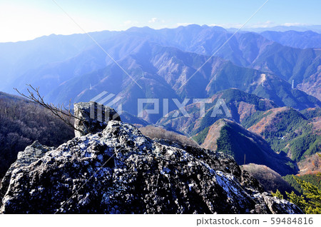 Chichibu Mountains seen from Omochiyama in Oku Musashi 59484816