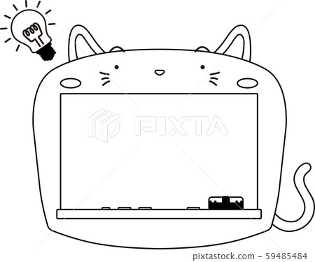 Cat blackboard message board animal entrance ceremony graduation background material Cat blackboard message board animal entrance ceremony graduation background material 59485484