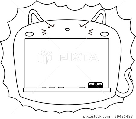 Cat blackboard message board animal entrance ceremony graduation background material Cat blackboard message board animal entrance ceremony graduation background material 59485488