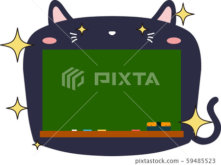 貓黑板留言板動物入學典禮畢業背景素材 貓黑板留言板動物入學典禮畢業背景素材 59485523
