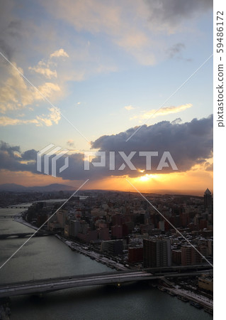 Niigata, 新潟市, 從Befco Bakauke展望台看到的新潟市 Niigata, 新潟市, 從Befco Bakauke展望台看到的新潟市 59486172