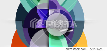 Circular geometrical design template 59486249