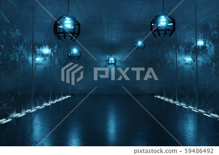 3d rendering of abstract background with blue 59486492