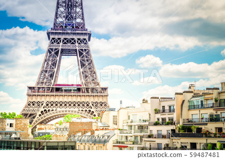 eiffel tour and Paris cityscape 59487481