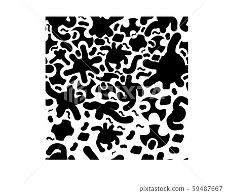 Vector seamless texture. Plasma black bubbles on a white background Vector seamless texture. Plasma black bubbles on a white background 59487667