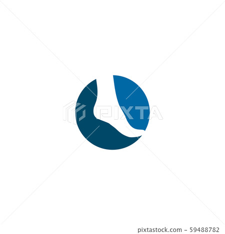 Palm foot icon logo design vector template Palm foot icon logo design vector template 59488782