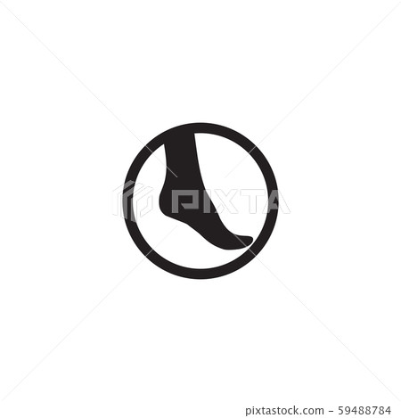 Palm foot icon logo design vector template 59488784