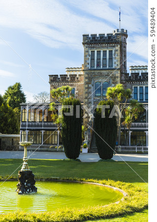 Dunedin, New Zealand Larnach Castle and Fountain 59489404