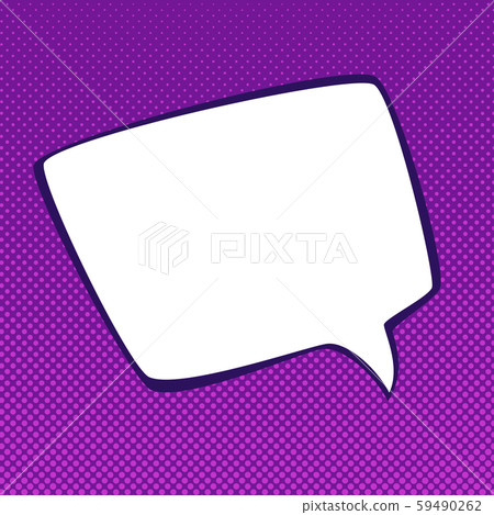 Speech Bubble on Pop Art Background 59490262