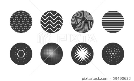 Geometric circle shapes set Geometric circle shapes set 59490623