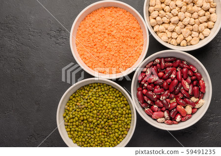 Healthy food, dieting, nutrition concept, vegan protein source 59491235