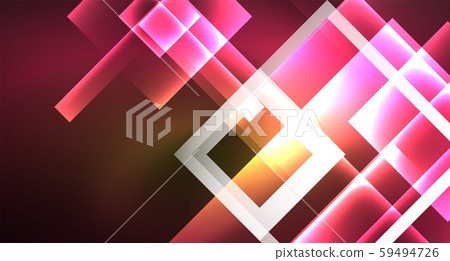 Shiny neon design square shape abstract background. Retro vector abstract design banner template Shiny neon design square shape abstract background. Retro vector abstract design banner template 59494726