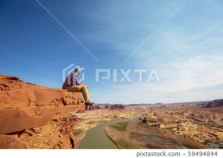 Man on the cliff Man on the cliff 59494844