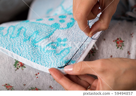 Craftsman sews up clothes Craftsman sews up clothes 59494857