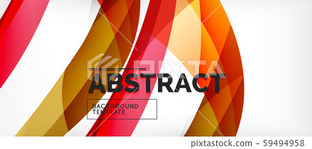 Colorful wave lines abstract background, color line for business or techno presentation 59494958