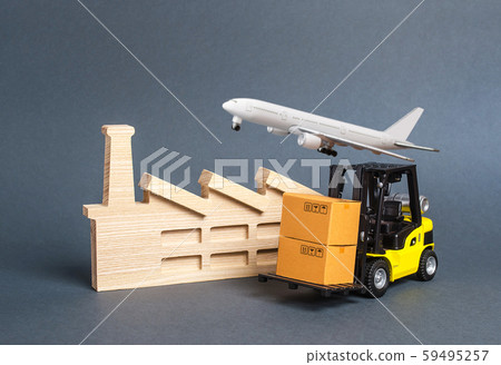 Industrial plant and transport infrastructure. Transportation of goods and products, freight. Global business, economics, export and trade. Optimization of production, search for new markets. 59495257