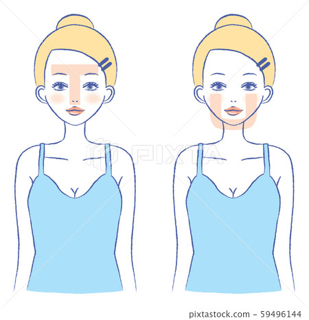 T Zone U Zone Skin Care Set Illustration Stock Illustration