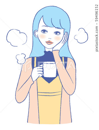Ladies Cafe Relax Tea Time Coffee Shop Illustration Ladies Cafe Relax Tea Time Coffee Shop Illustration 59496152