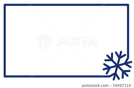 linear frame with corner element snowflake vector. - Stock Illustration ...