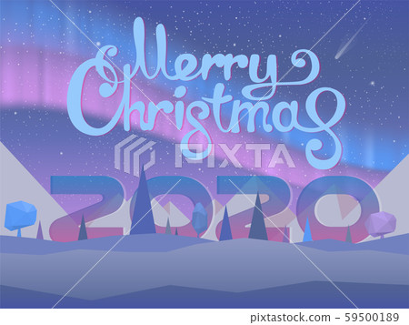 Merry Christmas vibrant gradient greeting card Merry Christmas vibrant gradient greeting card 59500189