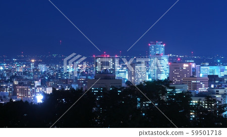 Beautiful night view of Sapporo 59501718