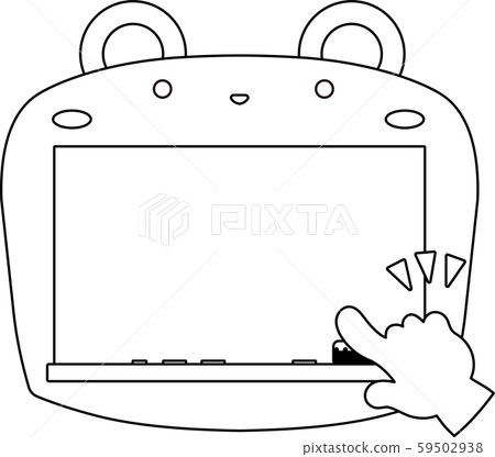 Rabbit blackboard message board animal entrance ceremony graduation background material 59502938