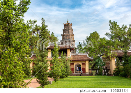 Mausoleum Temple Gate and Tungan Tower Vietnam Hue 59503584