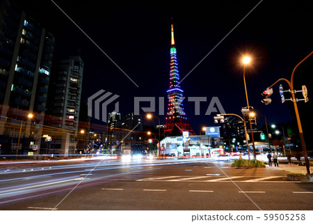 東京鐵塔特別點燈/汽車光跡 東京鐵塔特別點燈/汽車光跡 59505258