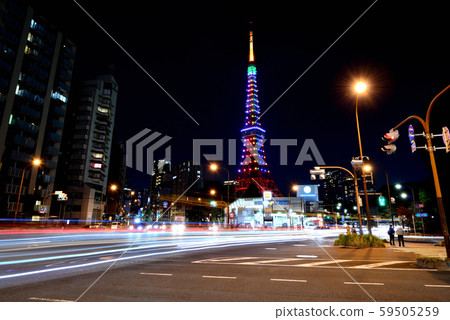 東京鐵塔特別點燈/汽車光跡 東京鐵塔特別點燈/汽車光跡 59505259